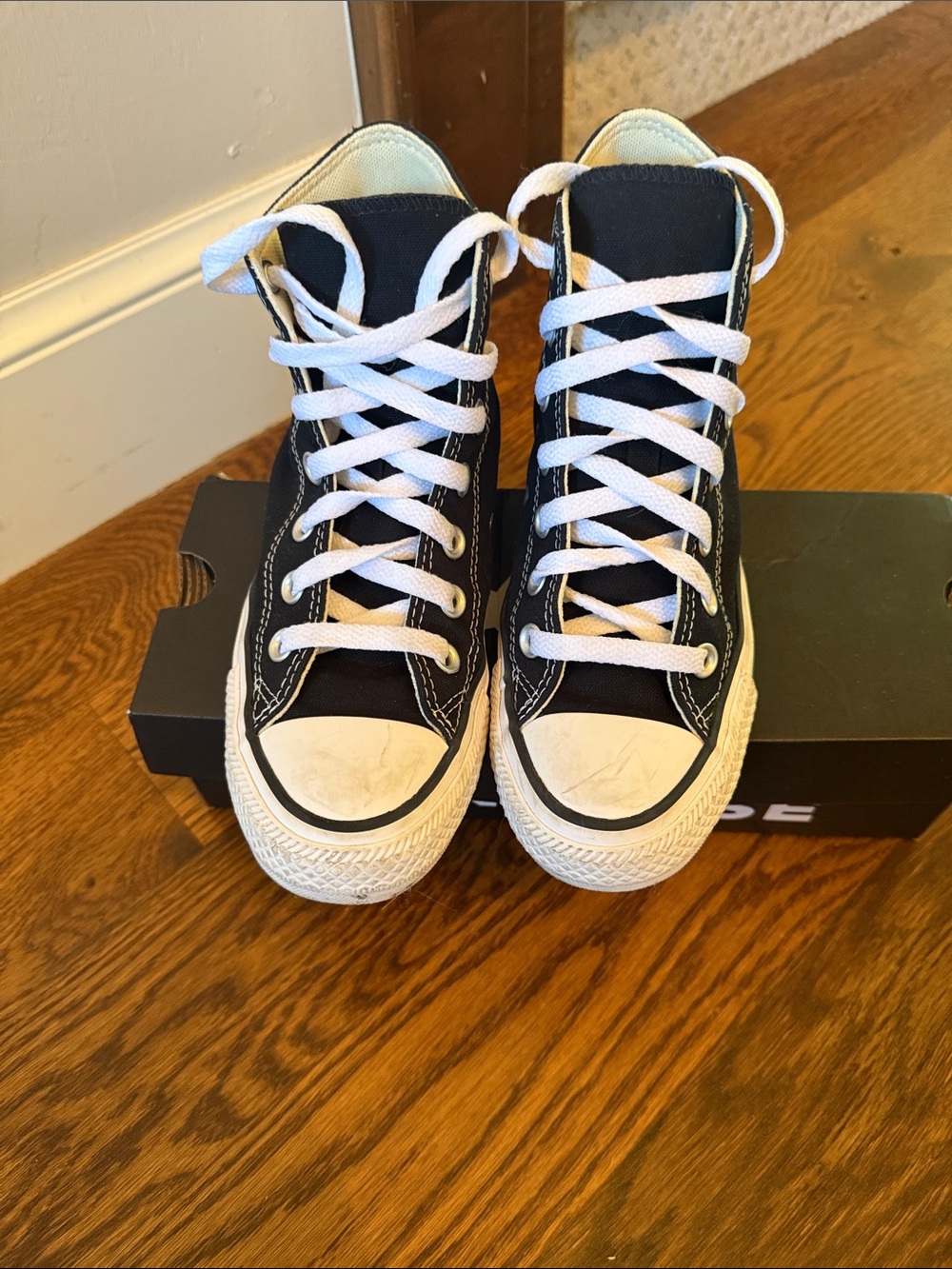 Converse Black and White Classic High-Top Sneakers